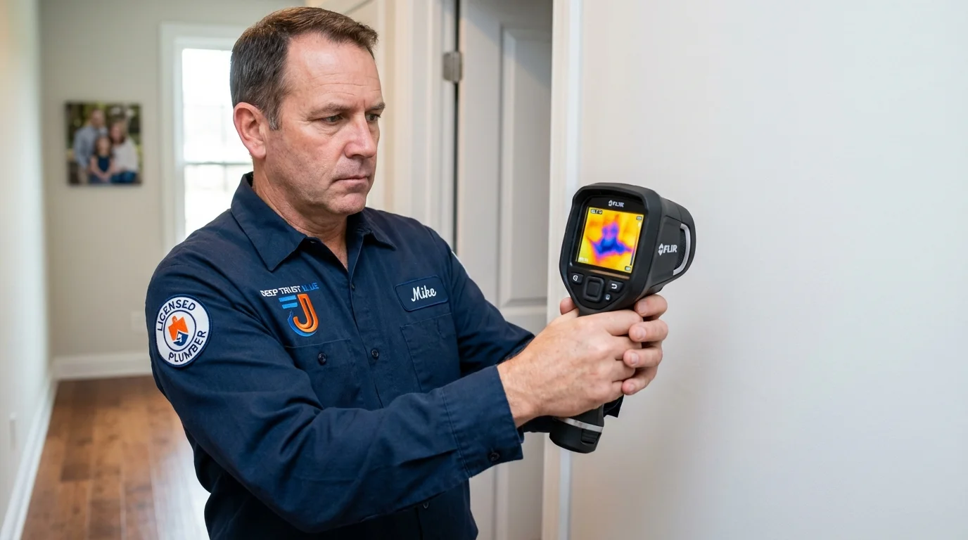 Thermal imaging leak detection by Johns Plumbing LLC in Wittenberg